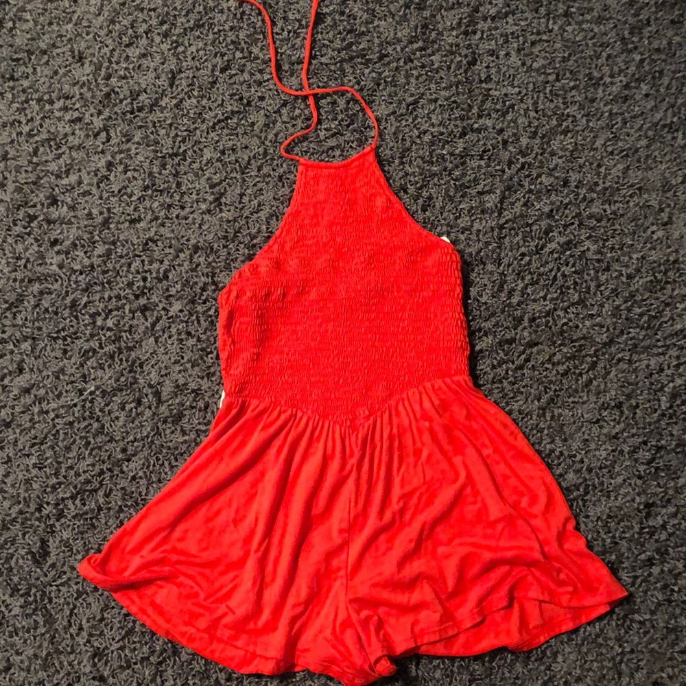 Red romper